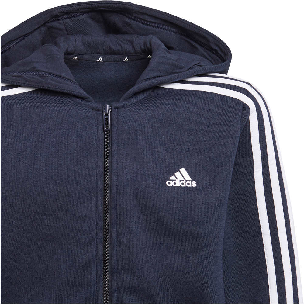 adidas sudadera niño Essentials 3 bandas (con capucha) 03