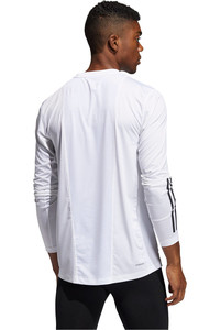 adidas camiseta fitness hombre TF LS FT 3S vista trasera