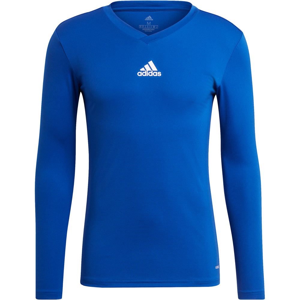 Team base camisetas fútbol manga larga Azul (XXL)