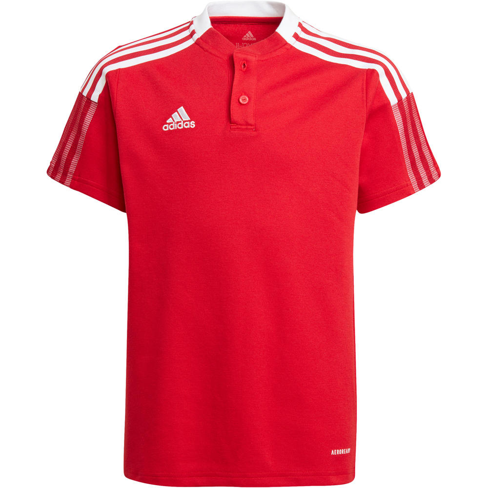 adidas camisetas entrenamiento futbol manga corta niño Tiro 21 vista frontal