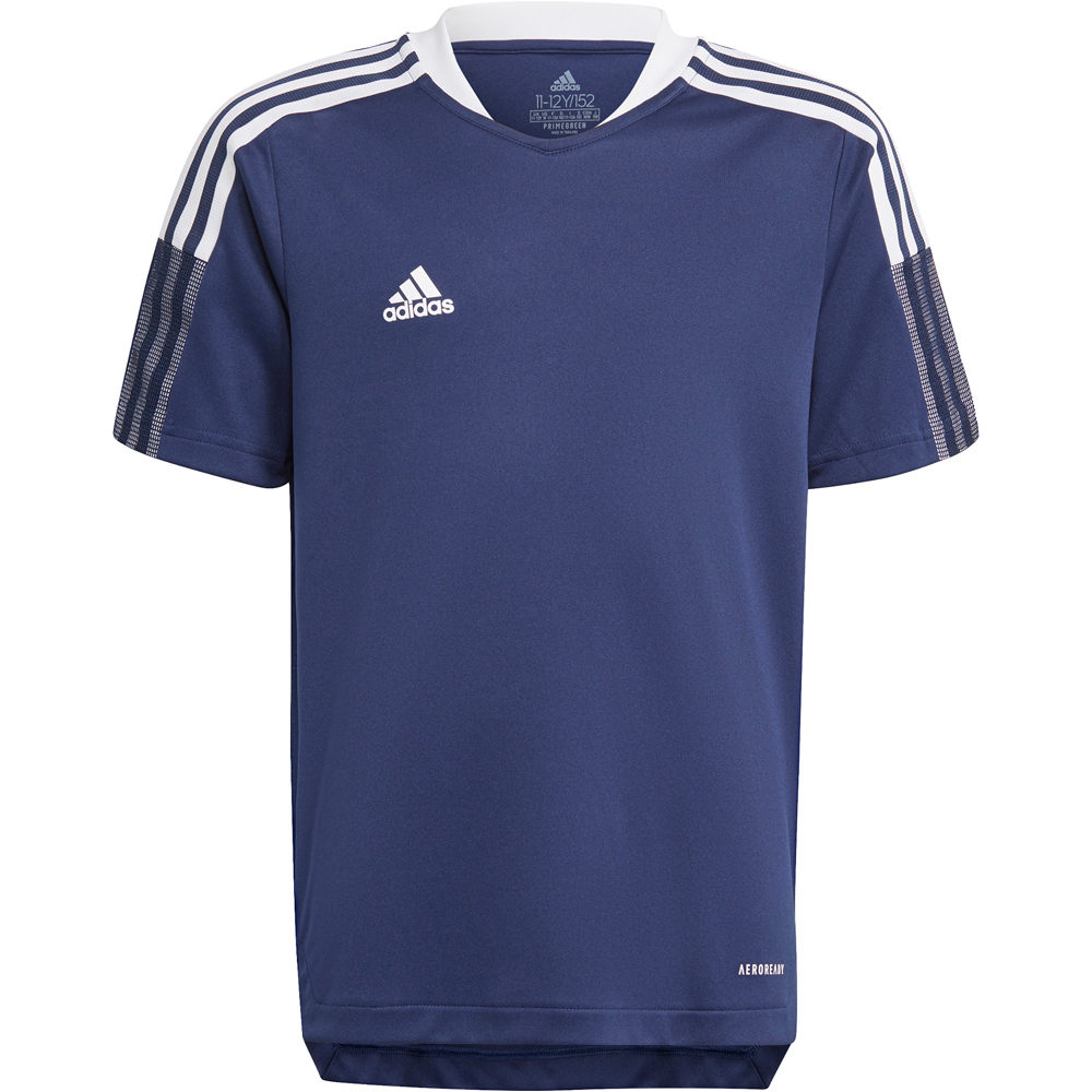 adidas camisetas entrenamiento futbol manga corta niño Tiro 21 vista frontal