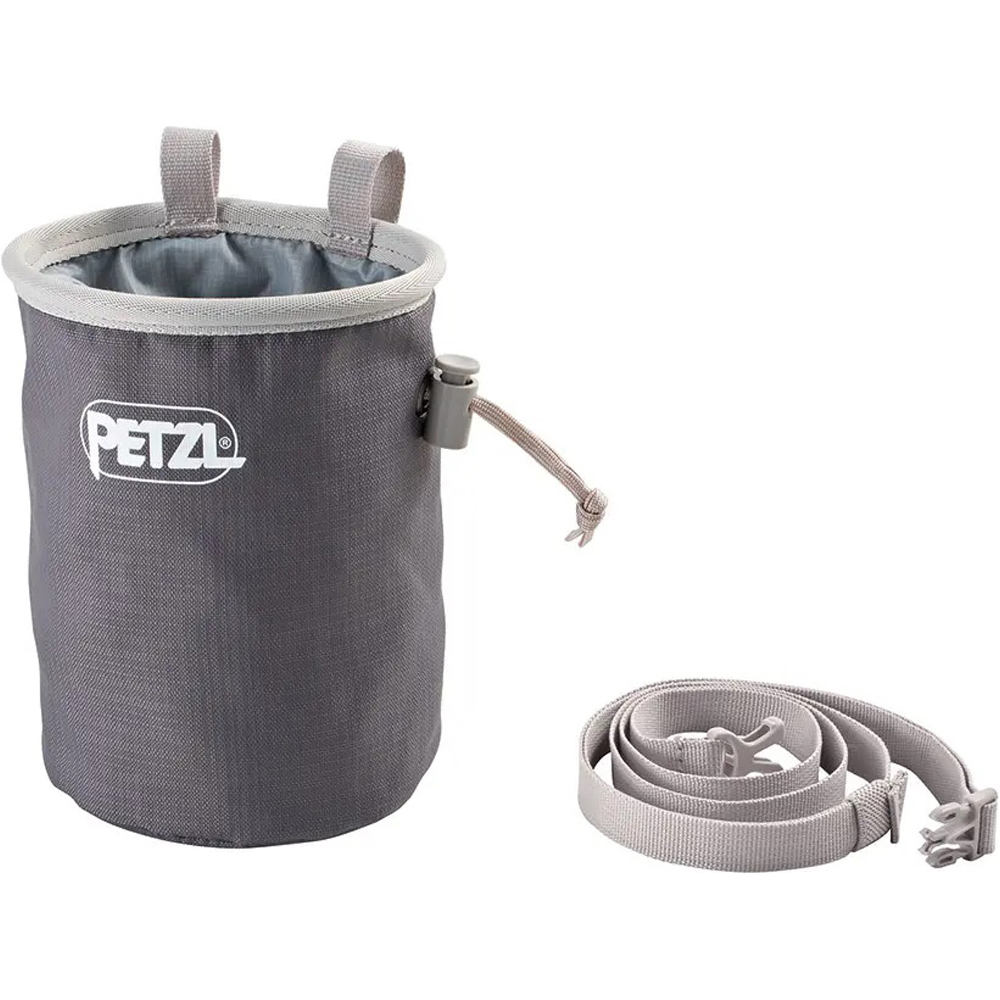 Petzl saco magnesio BANDI BOLSA MAGNESIO GRIS vista frontal