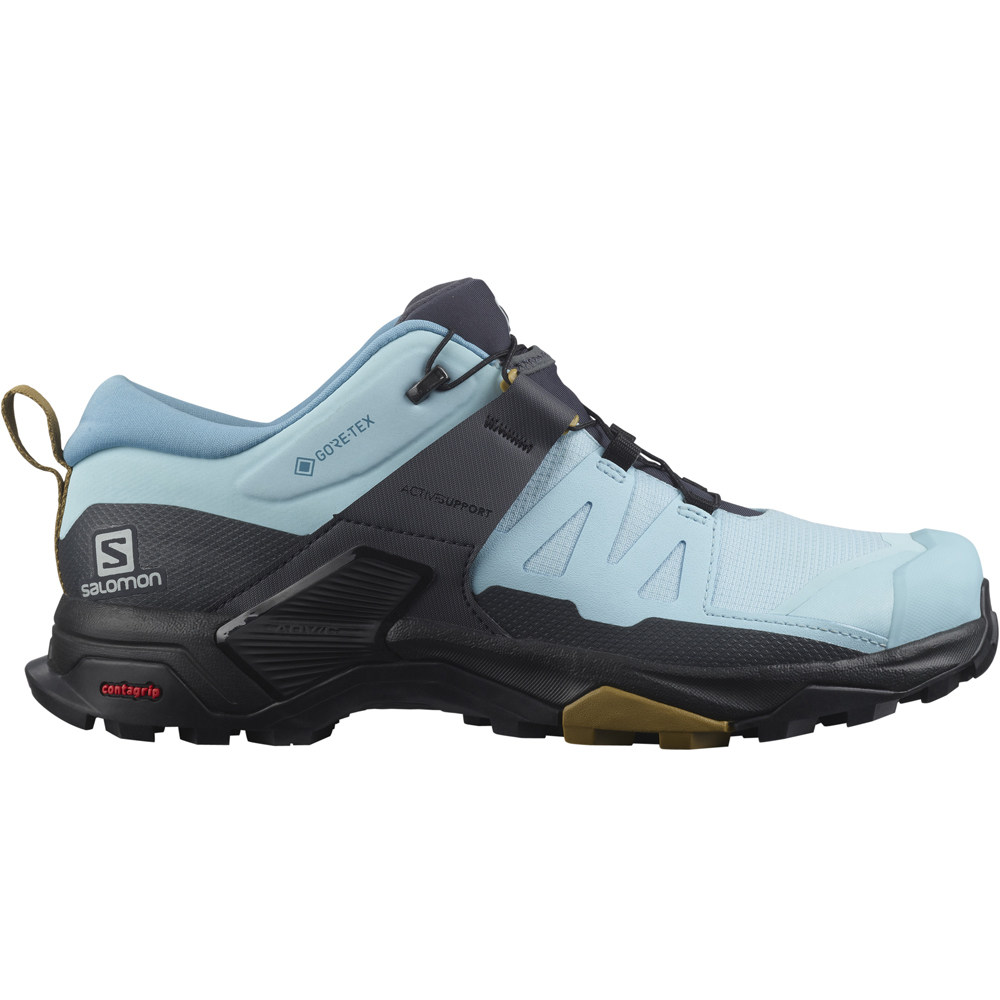 Salomon zapatilla trekking mujer X ULTRA 4 GORE TEX lateral exterior