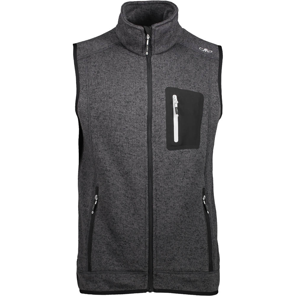 Man vest chaleco polar hombre Negro (56)