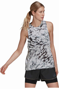 adidas camiseta técnica tirantes mujer FAST AOP TANK vista frontal