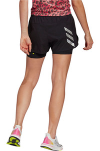 adidas pantalón running mujer P.BLUE SHORT vista trasera