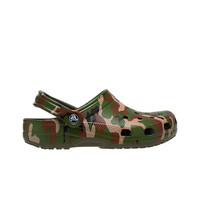 Crocs zueco mujer CLASSIC PRINTED CAMO CLOG U lateral exterior