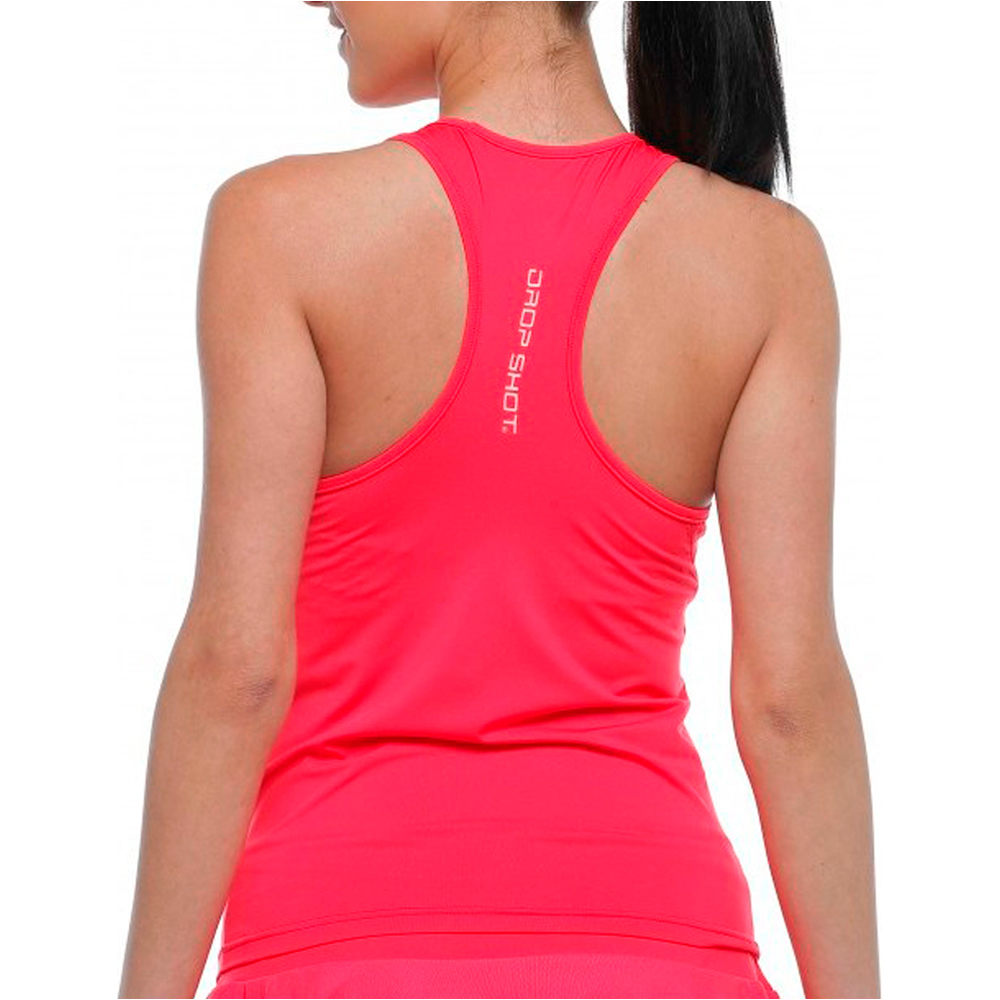 Dropshot camiseta tenis manga corta mujer CAMISETA NAUKA vista trasera