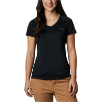 Columbia camiseta montaña manga corta mujer Zero Rules  Short Sleeve Shirt vista trasera