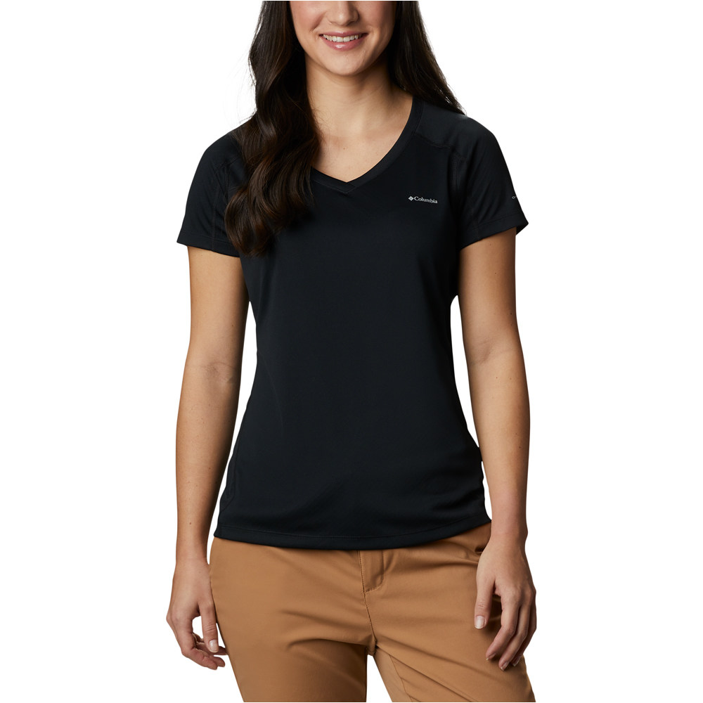 Columbia camiseta montaña manga corta mujer Zero Rules  Short Sleeve Shirt vista trasera