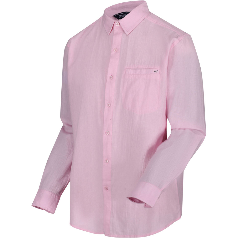 Regatta camisa montaña manga larga hombre Bard vista frontal