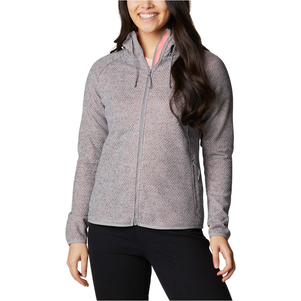 Columbia forro polar mujer Pacific Point  Full Zip Hoodie vista detalle