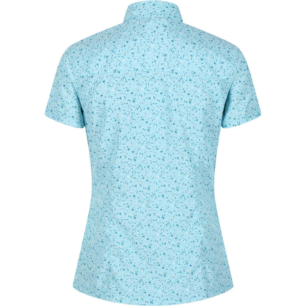 Regatta camisa montaña manga corta mujer Womens Mindano V vista trasera