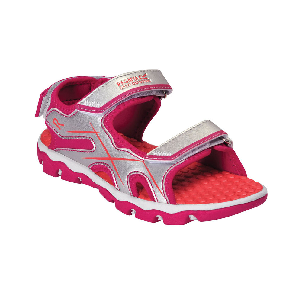 Regatta sandalias trekking niño Kota Drift Jnr GR lateral exterior