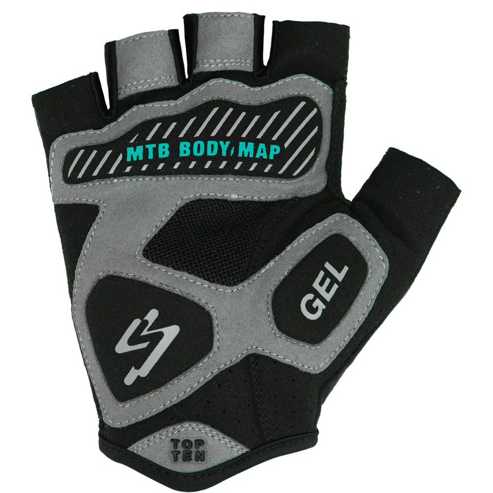 Spiuk guantes cortos ciclismo GUANTE CORTO TOP TEN MTB vista trasera