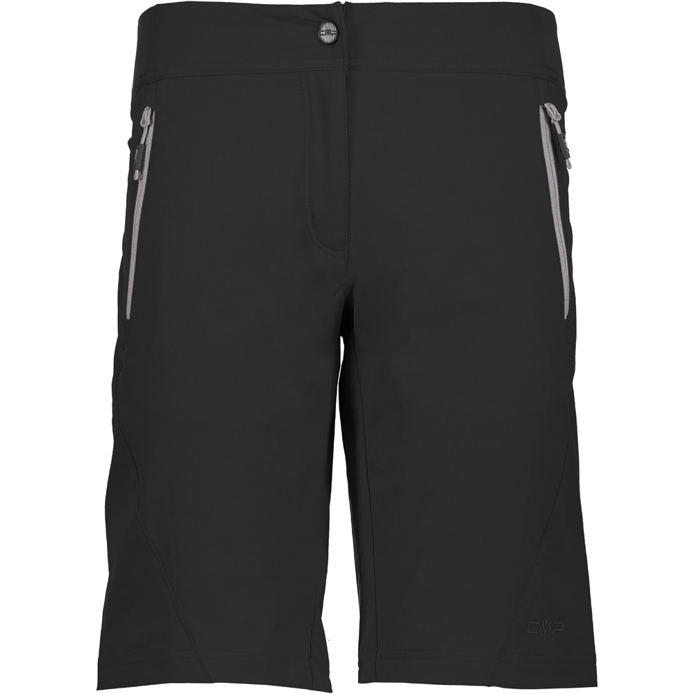 Woman bermuda pantalón corto montaña mujer Negro (46)
