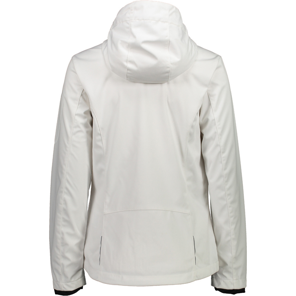 Cmp chaqueta softshell mujer WOMAN ZIP HOOD JACKET vista trasera