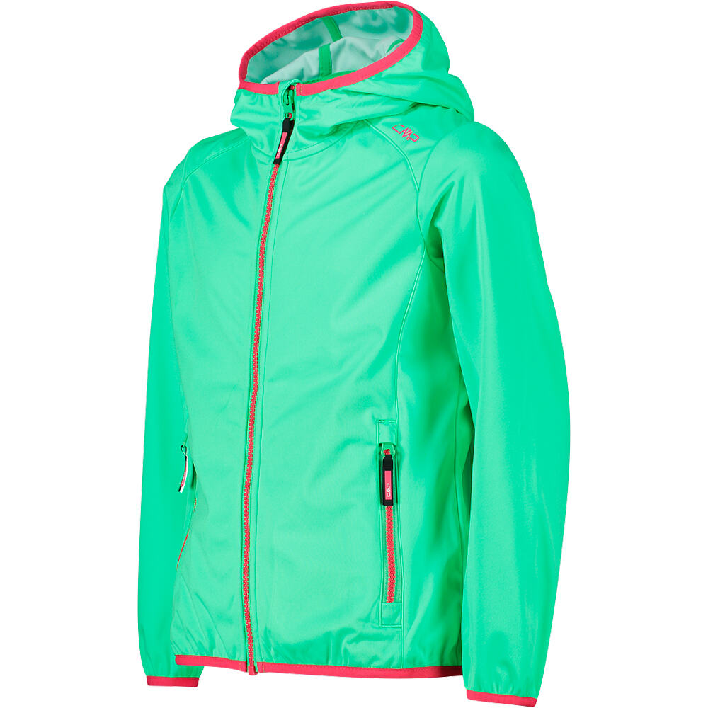 Cmp chaqueta softshell niño KID G JACKET FIX HOOD vista detalle