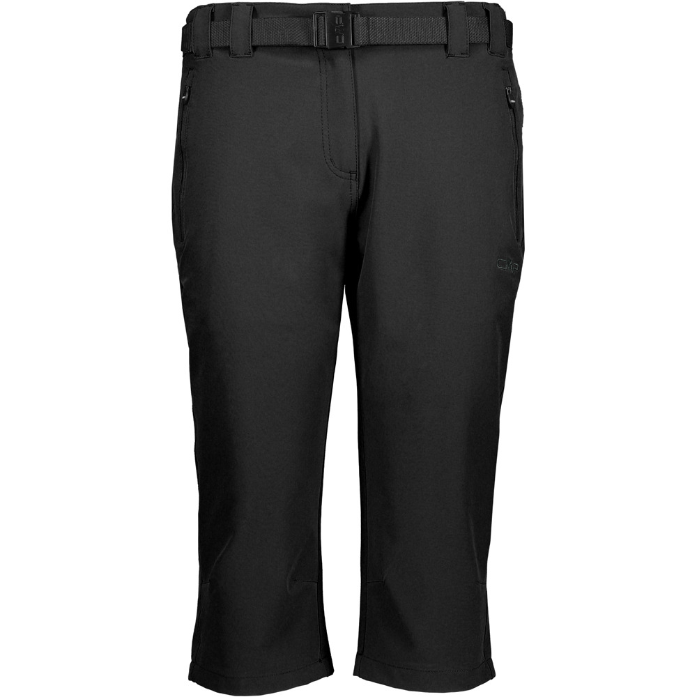 Woman capri pantalón corto montaña mujer Negro (44)
