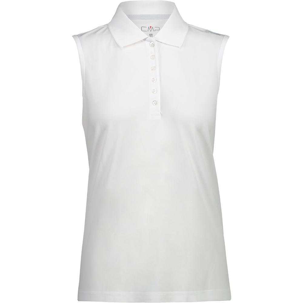 Cmp camiseta tirantes WOMAN POLO SLEEVELESS vista frontal