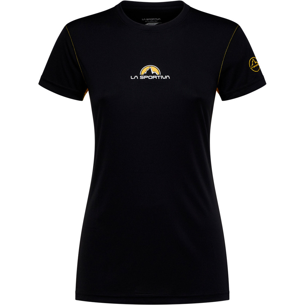 Promo camiseta montaña manga corta mujer Negro (XS)