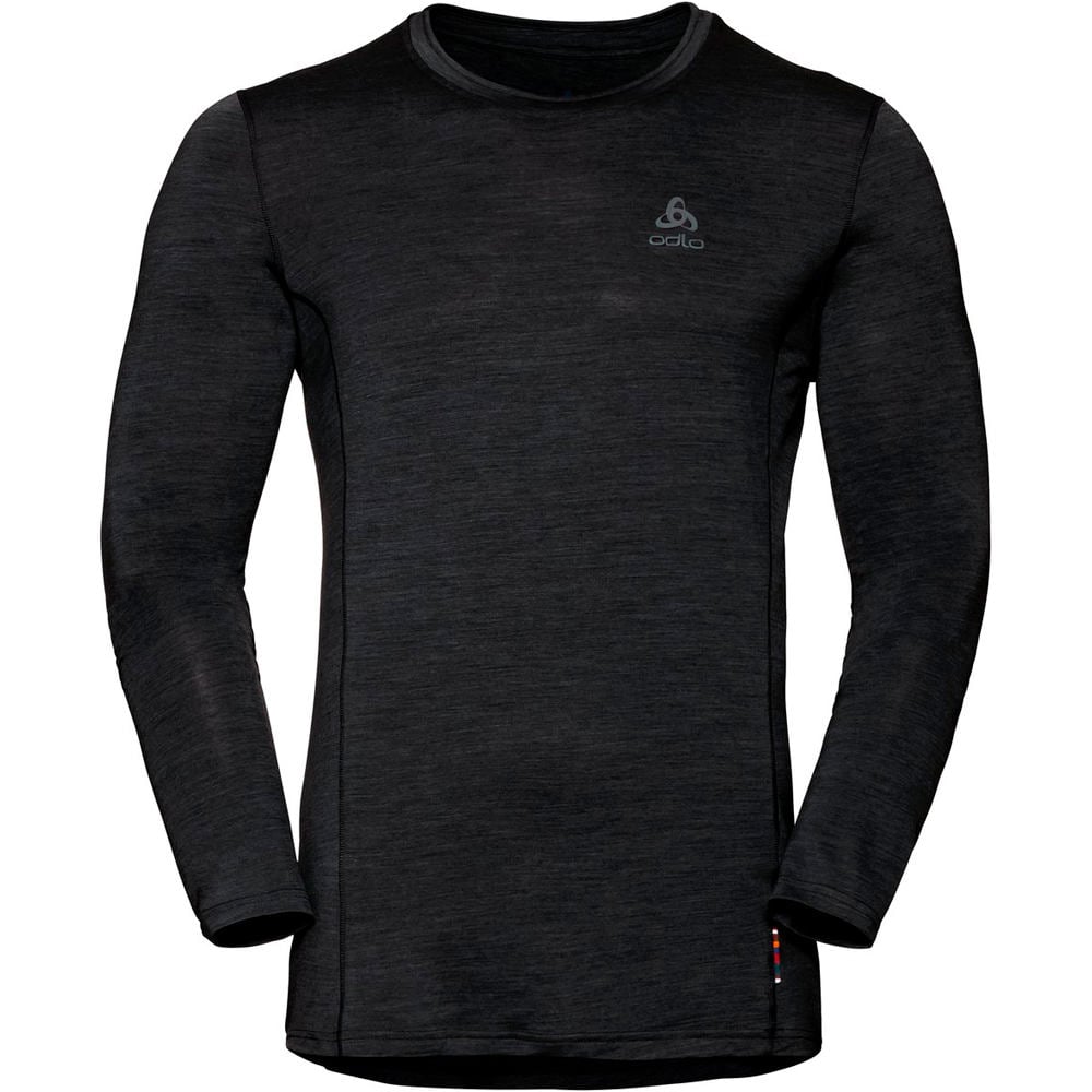 Odlo camiseta térmica manga larga hombre BL TOP Crew neck l/s MERINO 130 vista frontal