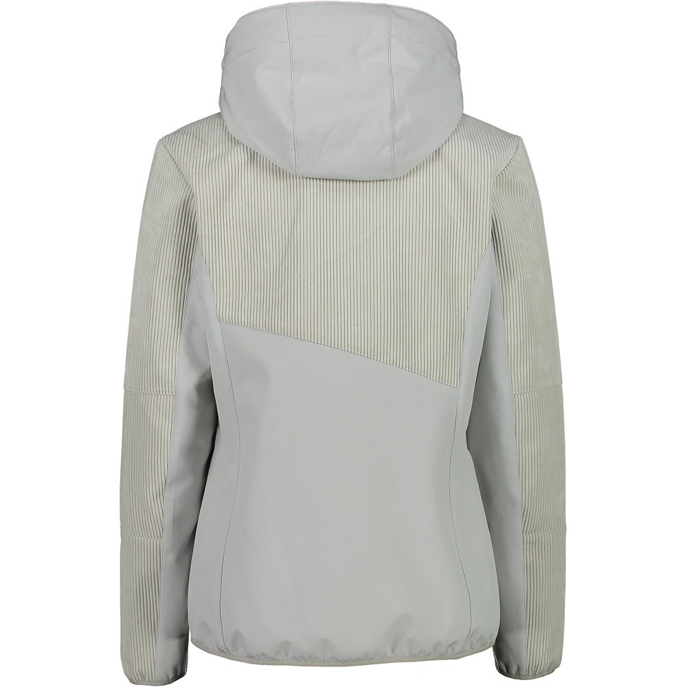 Cmp chaqueta softshell mujer WOMAN JACKET ZIP HOOD vista detalle