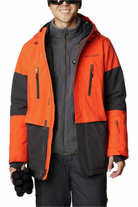 Columbia chaqueta esquí hombre AERIAL ASCENDER RED QUARTZ vista frontal