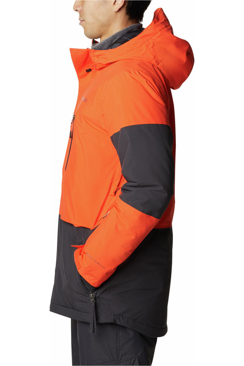 Columbia chaqueta esquí hombre AERIAL ASCENDER RED QUARTZ vista detalle