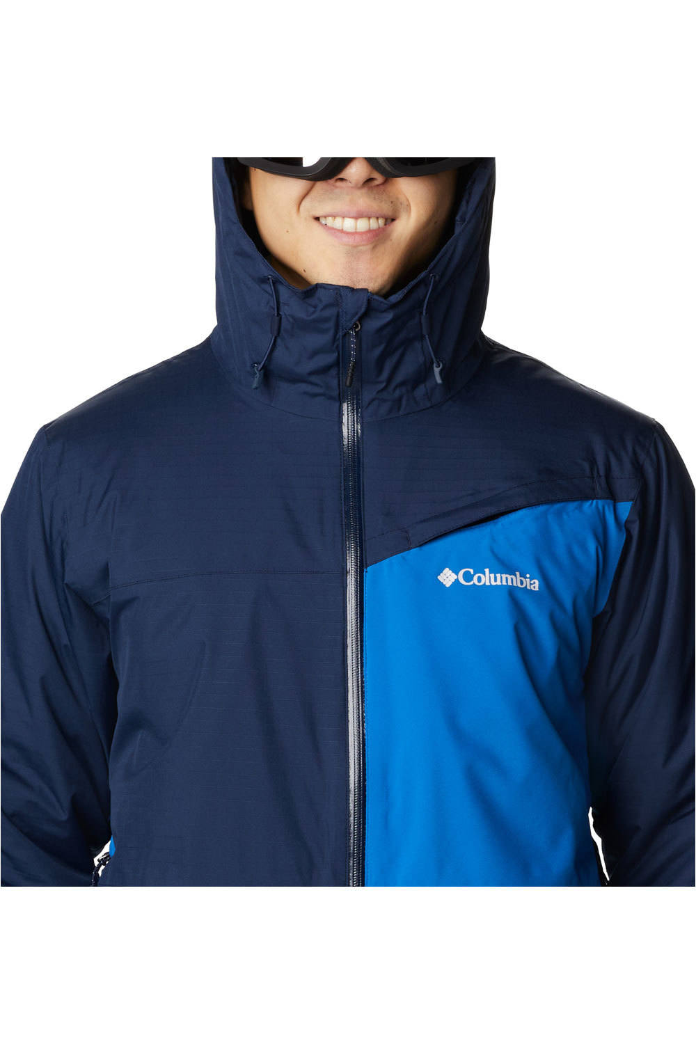 Columbia chaqueta esquí hombre ICEBERG POINT BRIGHT INDIGO vista detalle