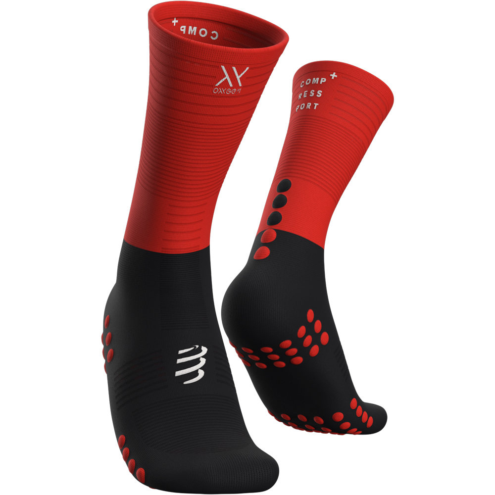 Compressport calcetines running Mid Compression Socks vista frontal