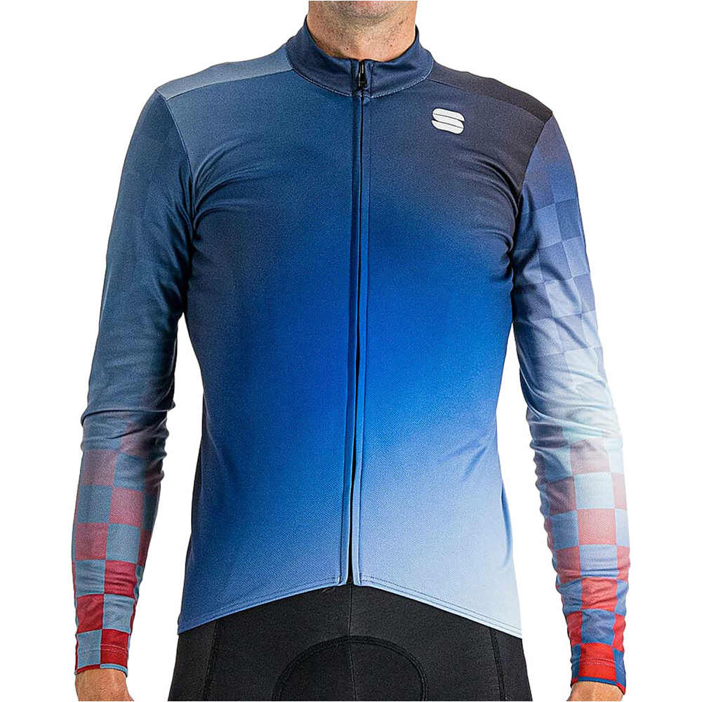 Rocket thermal maillot manga larga hombre Azul (XXL)