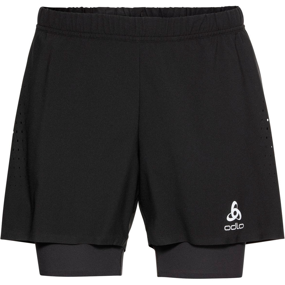 Odlo pantaloneta técnica hombre 2-IN-1 SHORT ZEROWEIGHT 5 INCH vista frontal