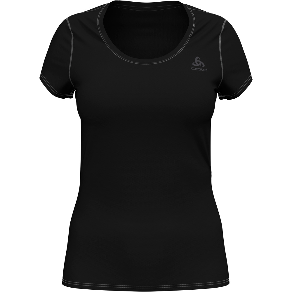 Active f-dry light camiseta térmica manga corta mujer Negro (XXL)