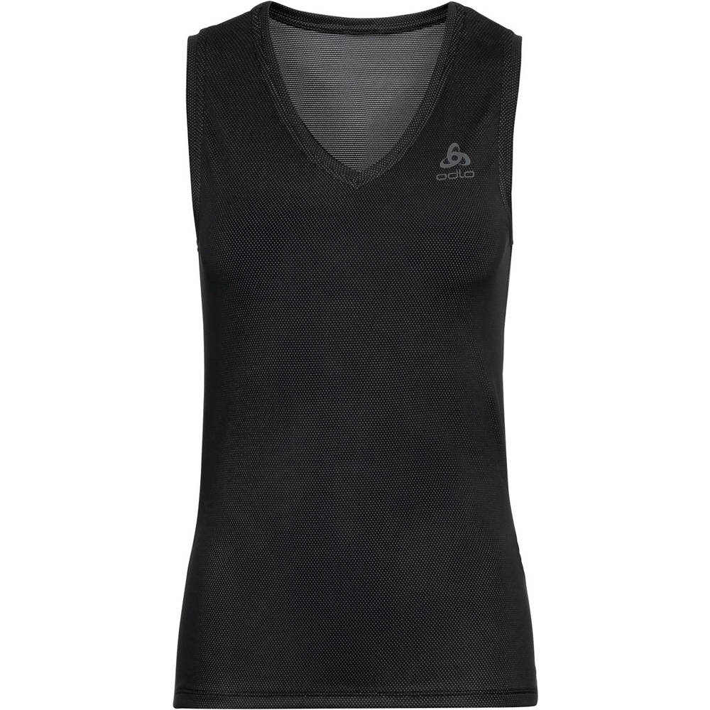 Debardeur col v active f-dry light camiseta térmica manga corta mujer Negro (XXL)
