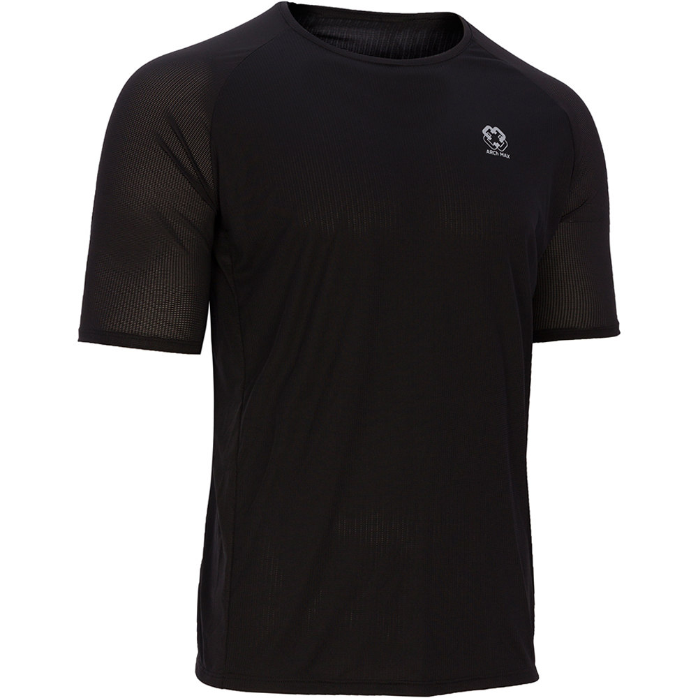 Sport camiseta técnica manga corta hombre Negro (S)