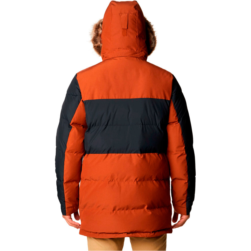 Columbia chaqueta impermeable insulada hombre Marquam Peak Fusion Parka vista trasera