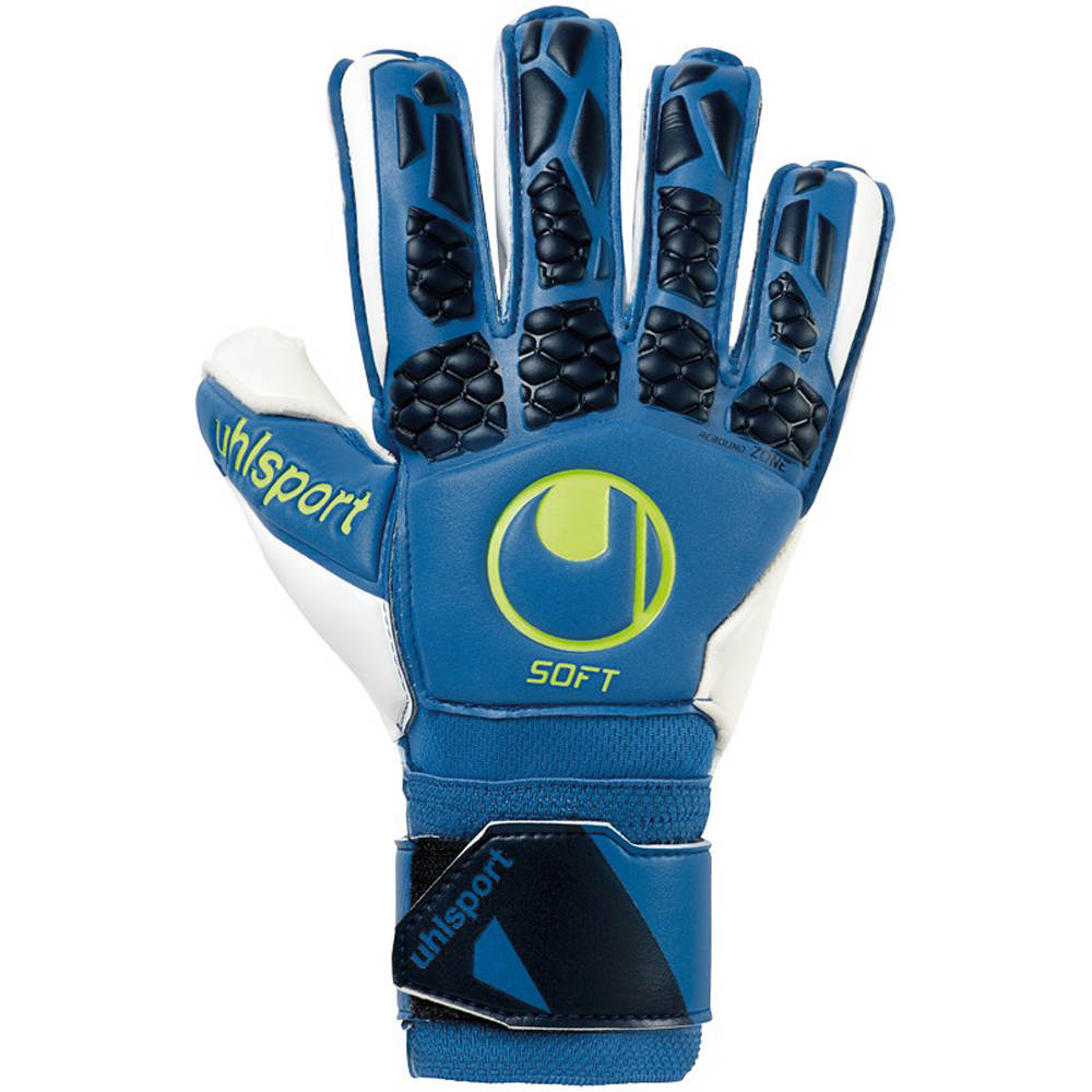 Uhlsport guantes portero infantil HYPERACT SOFT FLEX FRAME vista frontal