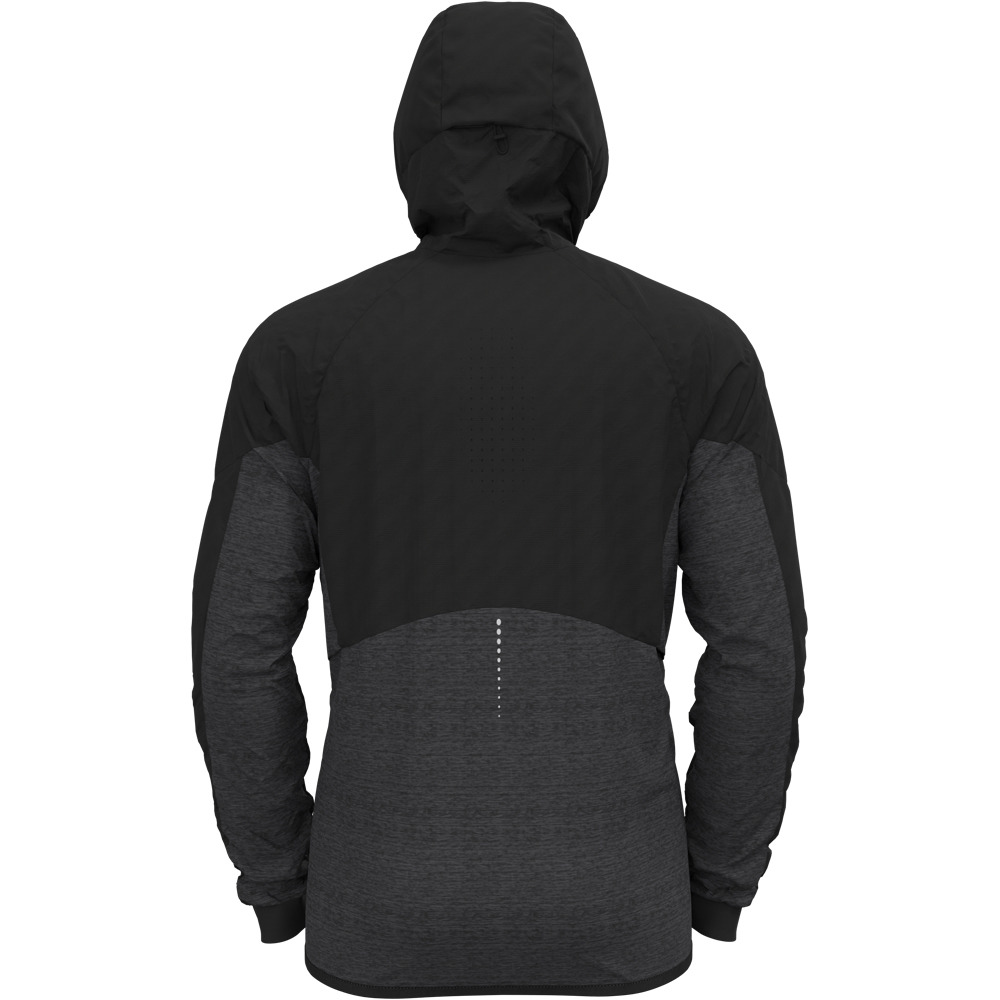 Odlo CHAQUETA RUNNING HOMBRE Jacket RUN EASY S-THERMIC vista trasera