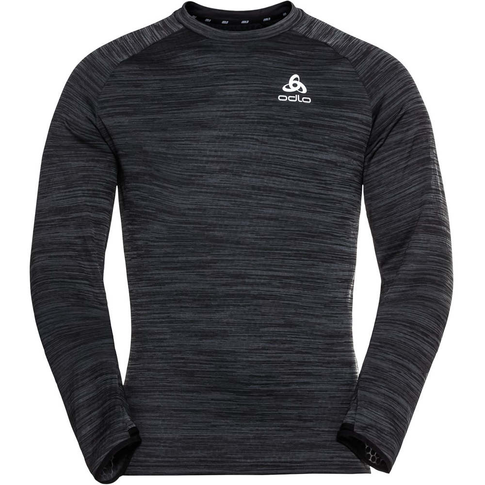 Run easy warm camiseta técnica manga larga hombre Negro (L)