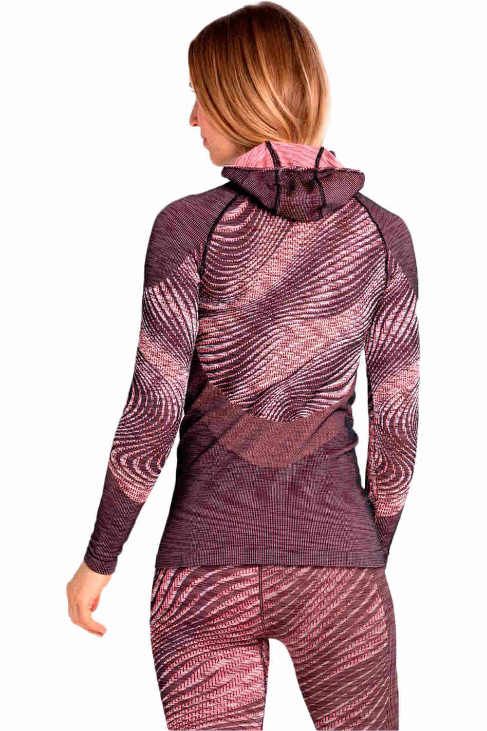 Odlo camiseta térmica manga larga mujer BL TOP with Facemask l/s BLACKCOMB ECO vista trasera