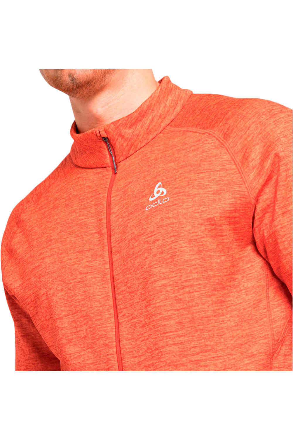 Odlo forro polar hombre Midlayer full zip FLI vista detalle