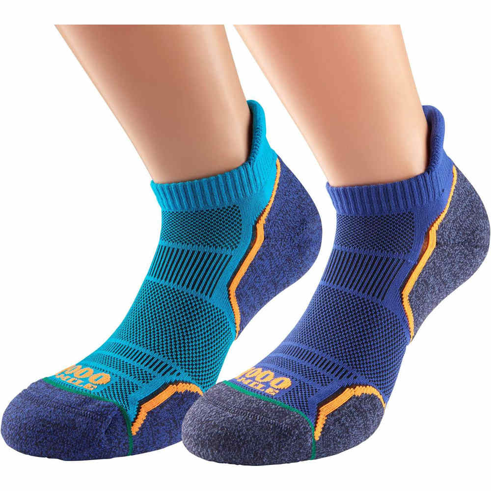 Run socklet 2p calcetines running Azul (M)