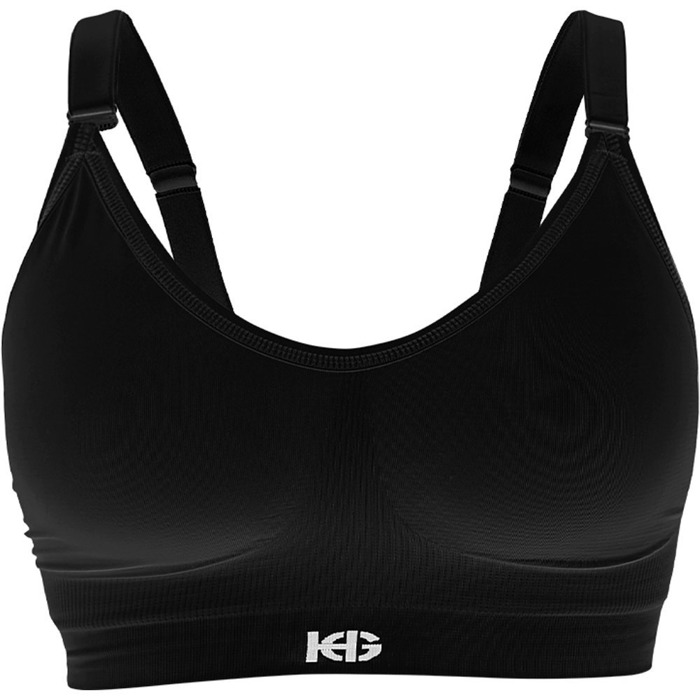 Sporthg body running mujer HG-EMERALD MEDIUM SUPPORT TOP vista frontal