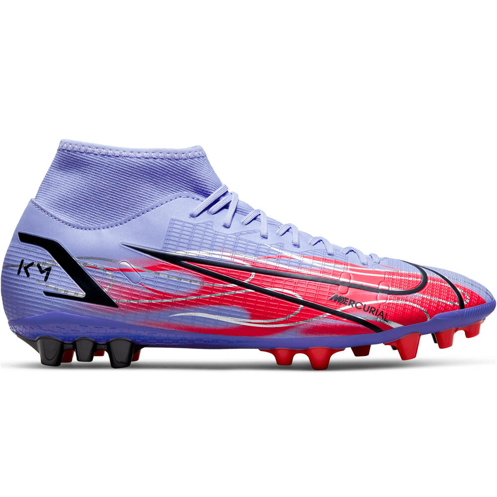 Nike botas de futbol cesped artificial MERCURIAL SUPERFLY 8 ACDM KM AG lateral exterior