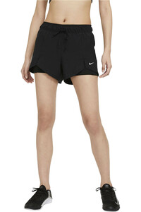 Nike pantalones y mallas cortas fitness mujer W NK DF FLX ESS 2-IN-1 SHRT vista trasera