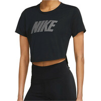 Nike camisetas fitness mujer W NK ONE DF HBR SS STD CRP vista detalle