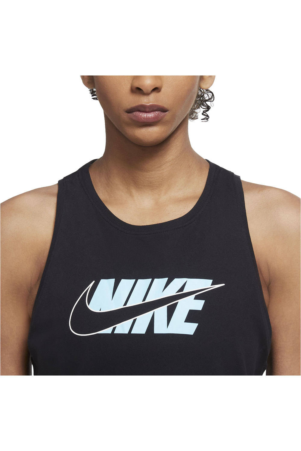 Nike camiseta tirantes fitness mujer W NK DF TANK ICON CLASH NE vista detalle