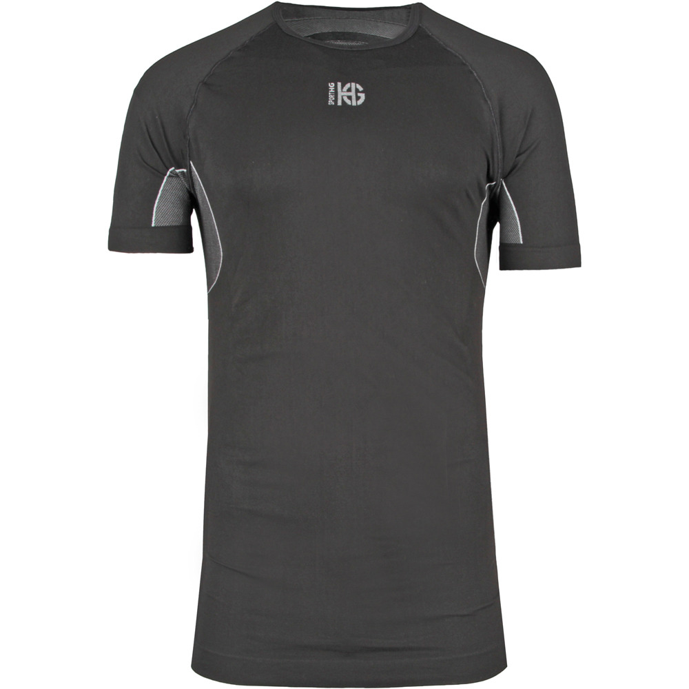 Eleven camiseta térmica manga corta hombre Negro (M)