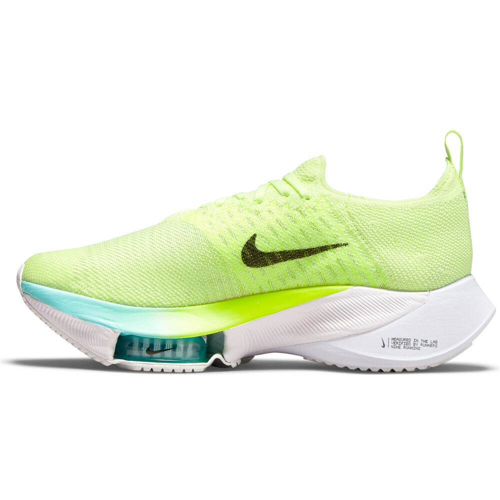 Nike zapatilla running mujer W NIKE AIR ZOOM TEMPO NEXT% FK lateral interior